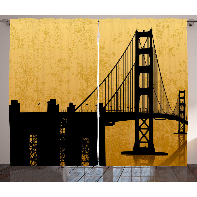 Golden Gate Bridge Art Curtain