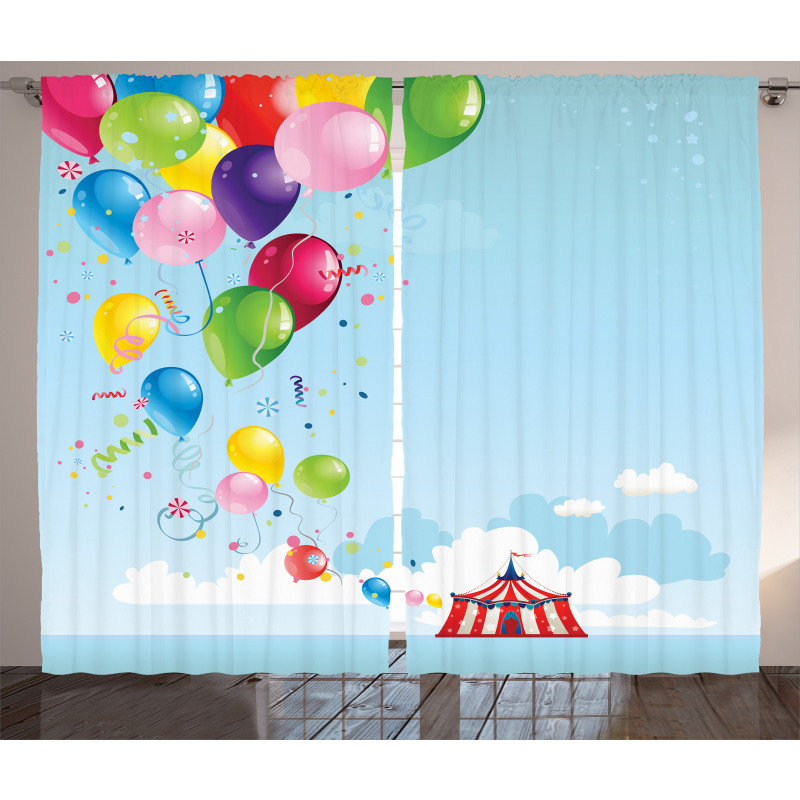 Carnival Tent Balloons Curtain