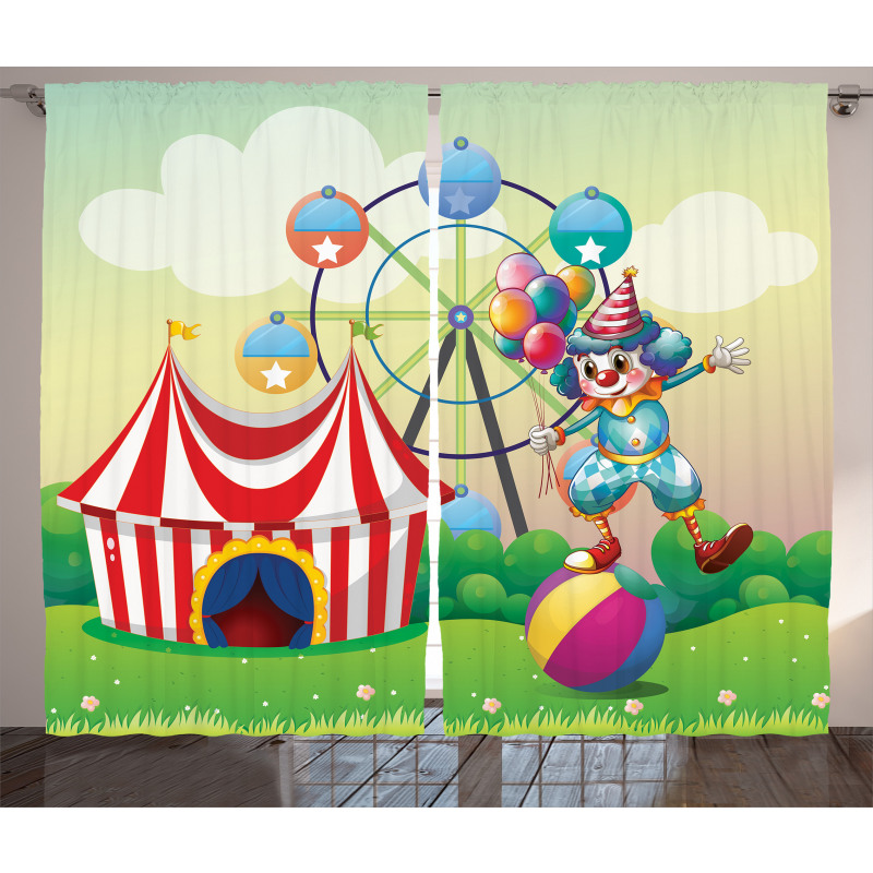 Clown Inflatable Ball Curtain