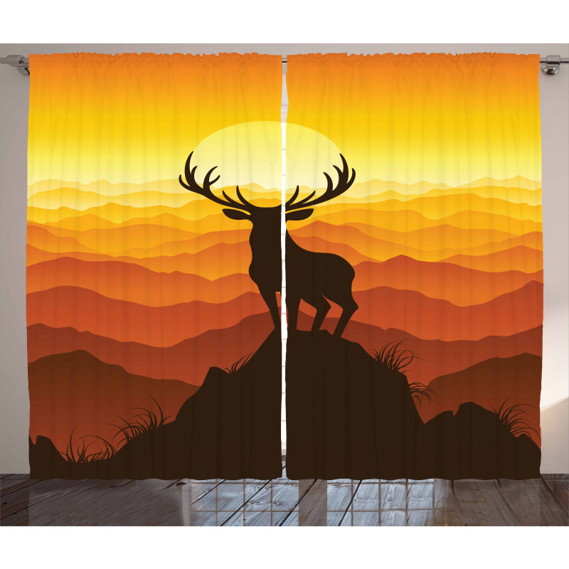 Wildlife Sunset Hill Curtain