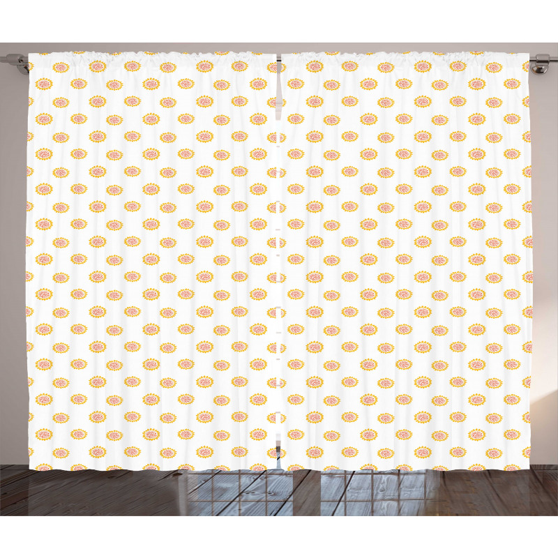 Vibrant Meadow Field Items Curtain