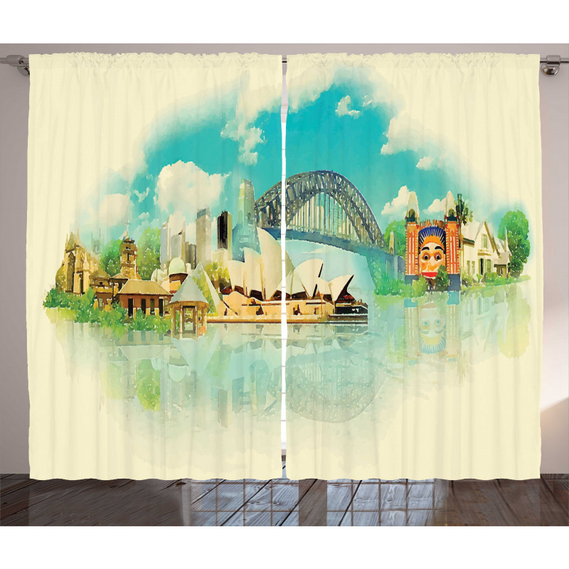 Cityscape Sydney Curtain