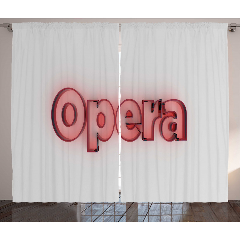 Computer Graphic Typography Curtain