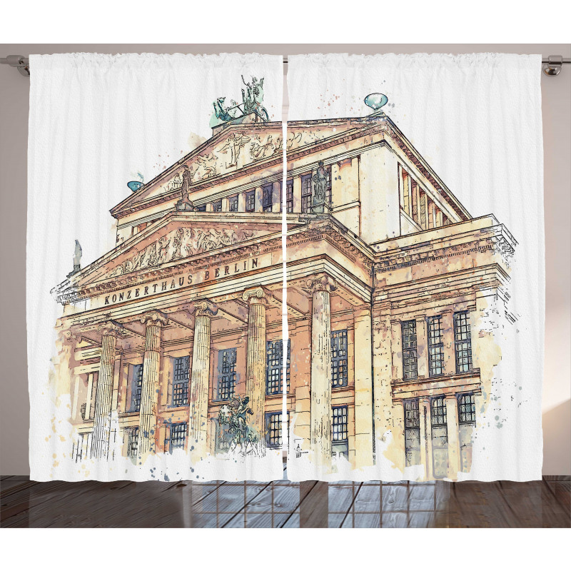 Germany Iconic Building Paint Curtain