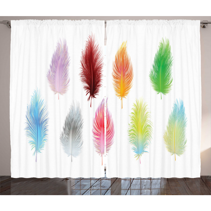 Bohemian Colorful Fluff Curtain