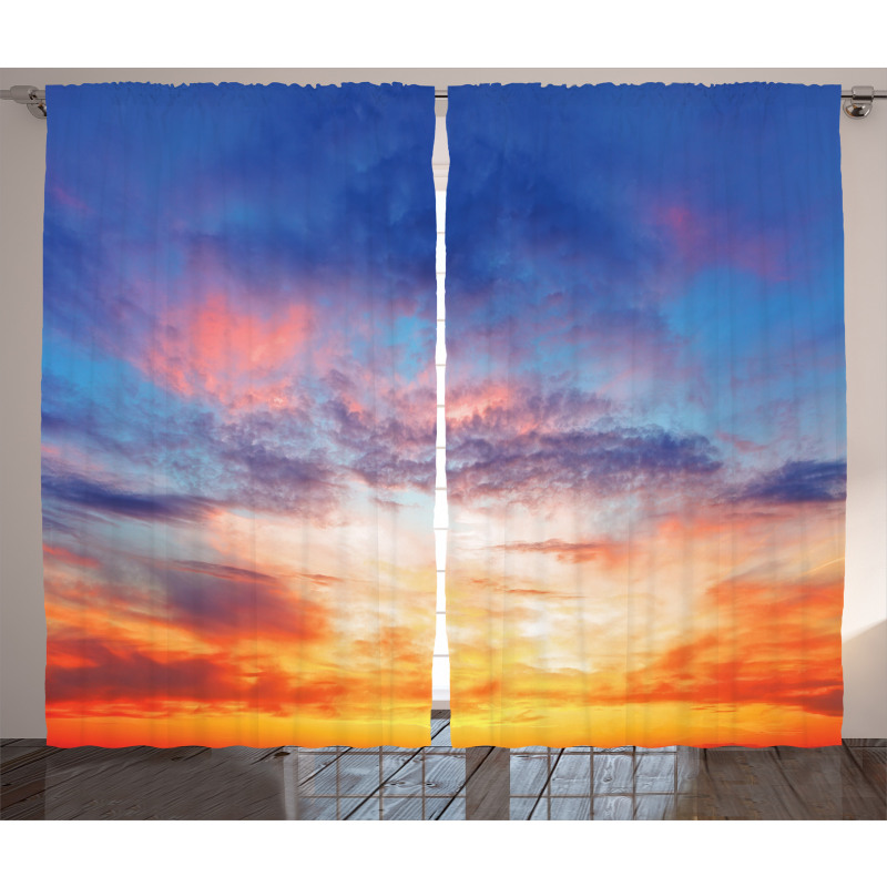 Sunset Cloudscape Sky Curtain