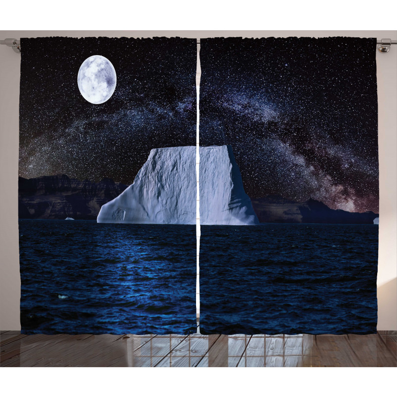 Iceberg Reflection Sky Curtain