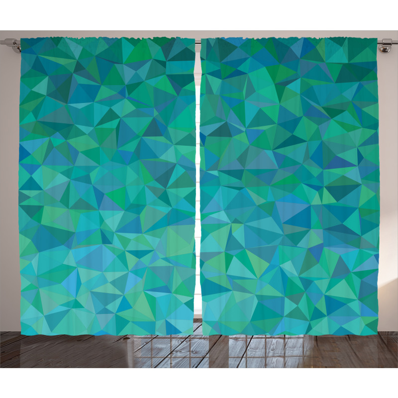 Triangle Mosaic Design Curtain