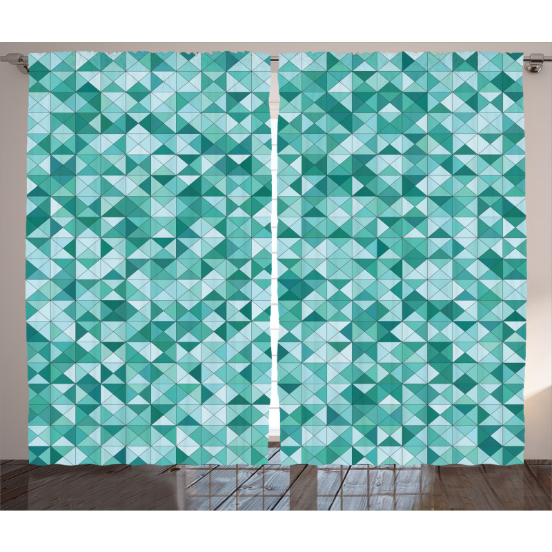 Triangle Mosaic Shape Curtain