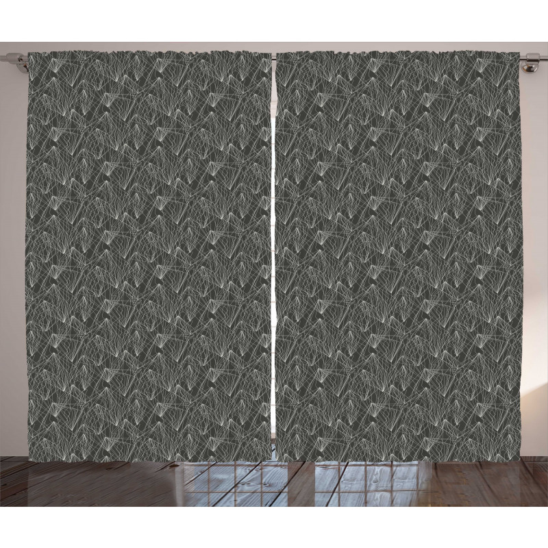 Modern Streaks and Beams Curtain