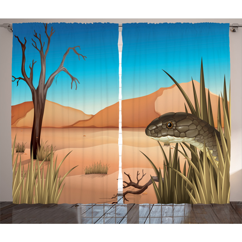 Desert Tropical Nature Curtain