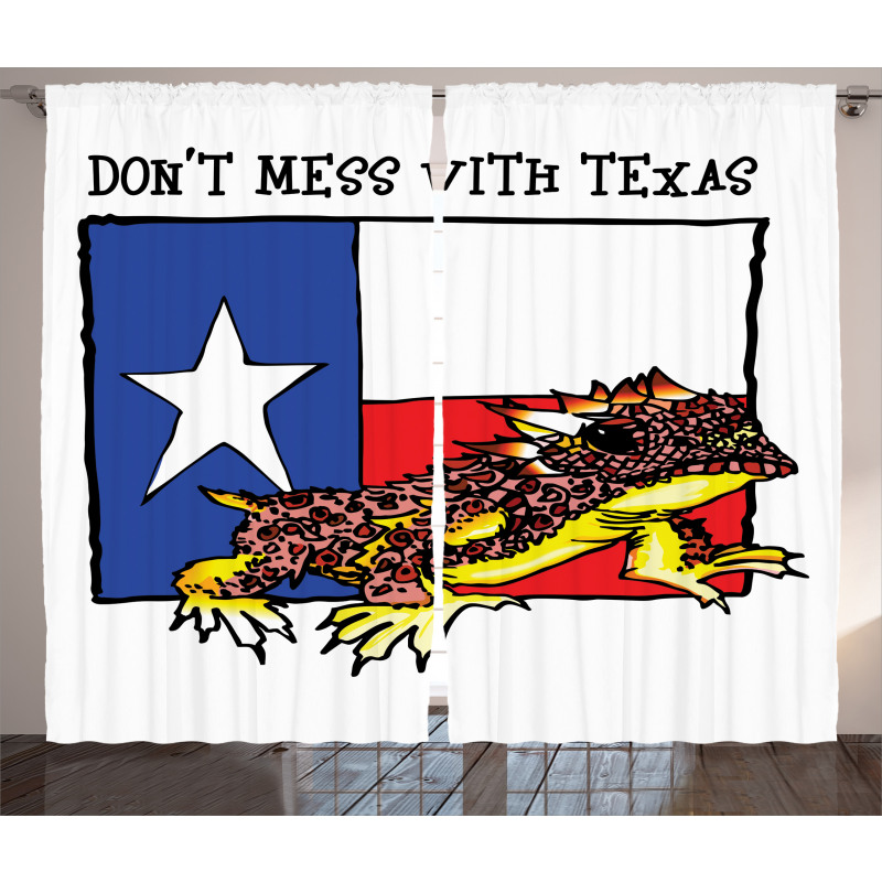 American Texas City Curtain