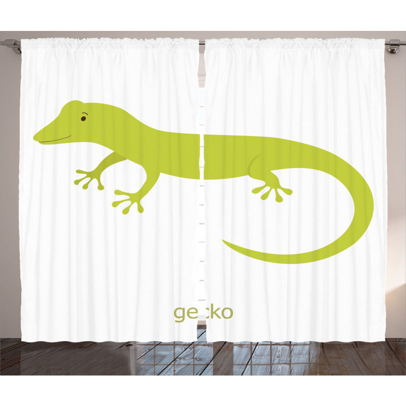 Australian Lizard Curtain