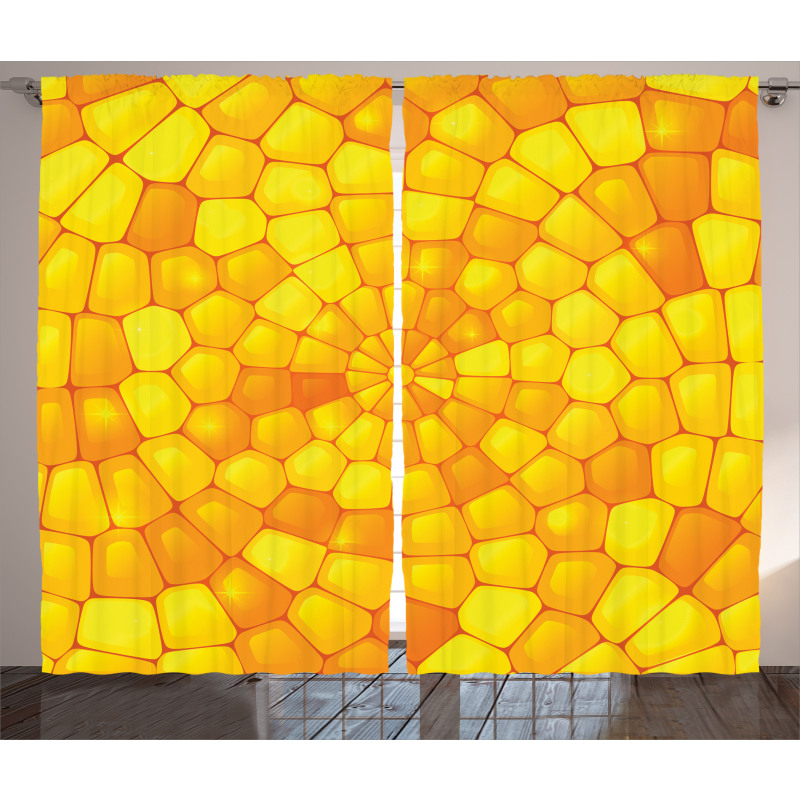 Abstract Corn Pattern Curtain