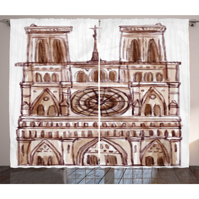 Landmark Sketch Curtain