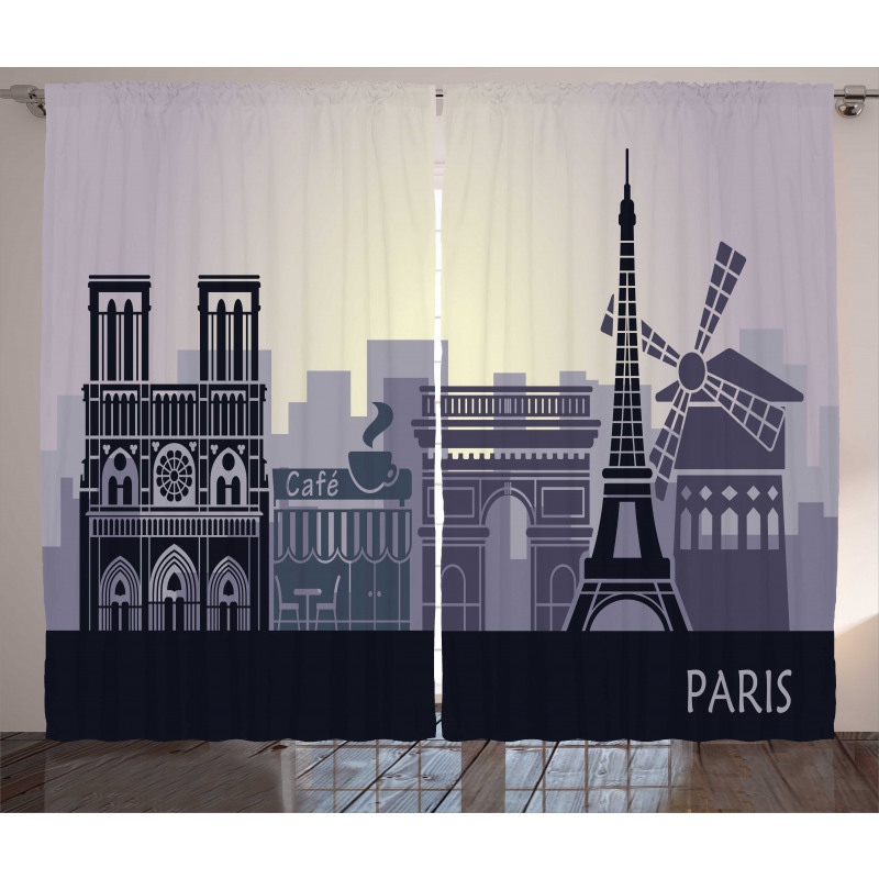 French Building Curtain