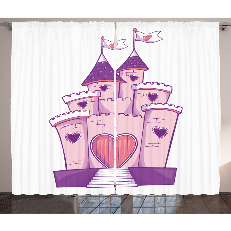 Cheerful Dreamy Fortress Curtain