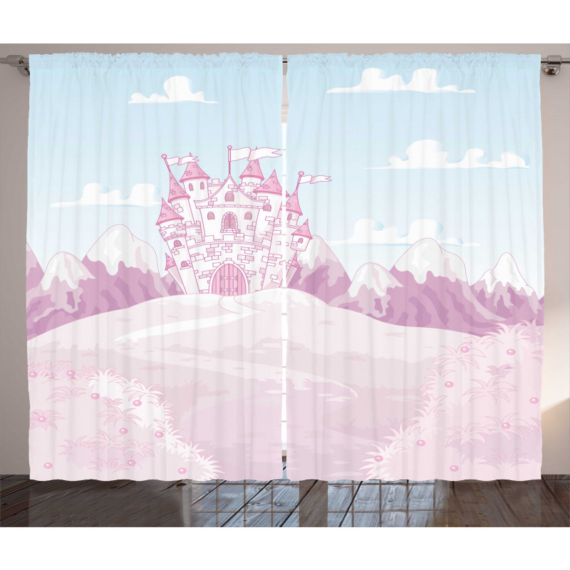 Magic Princess Château Art Curtain