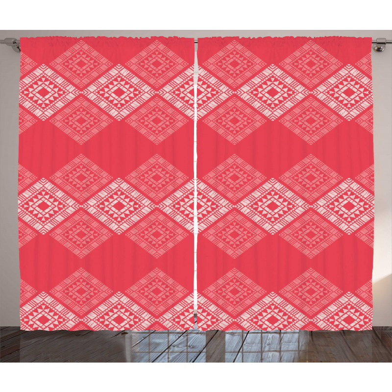 Square and Triangle Forms Curtain