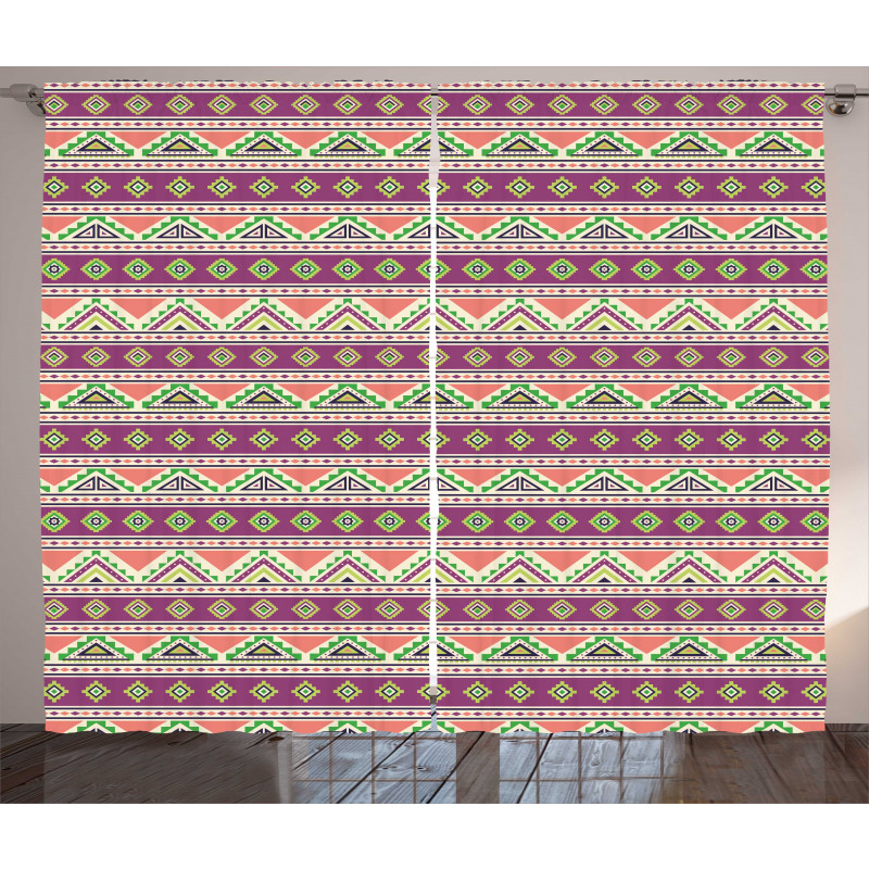 Ethnic Horizontal Formation Curtain