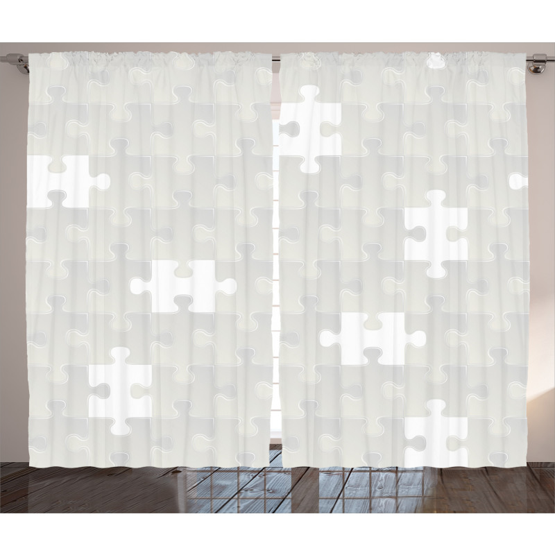 Puzzle Game Hobby Theme Curtain