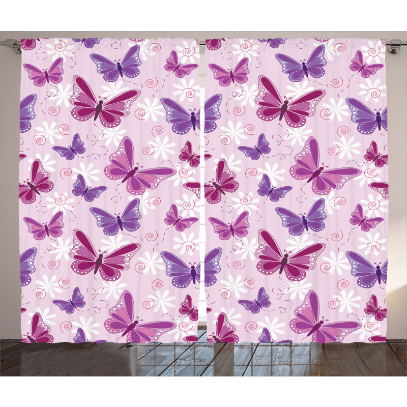 Butterflies Fairy Colors Curtain