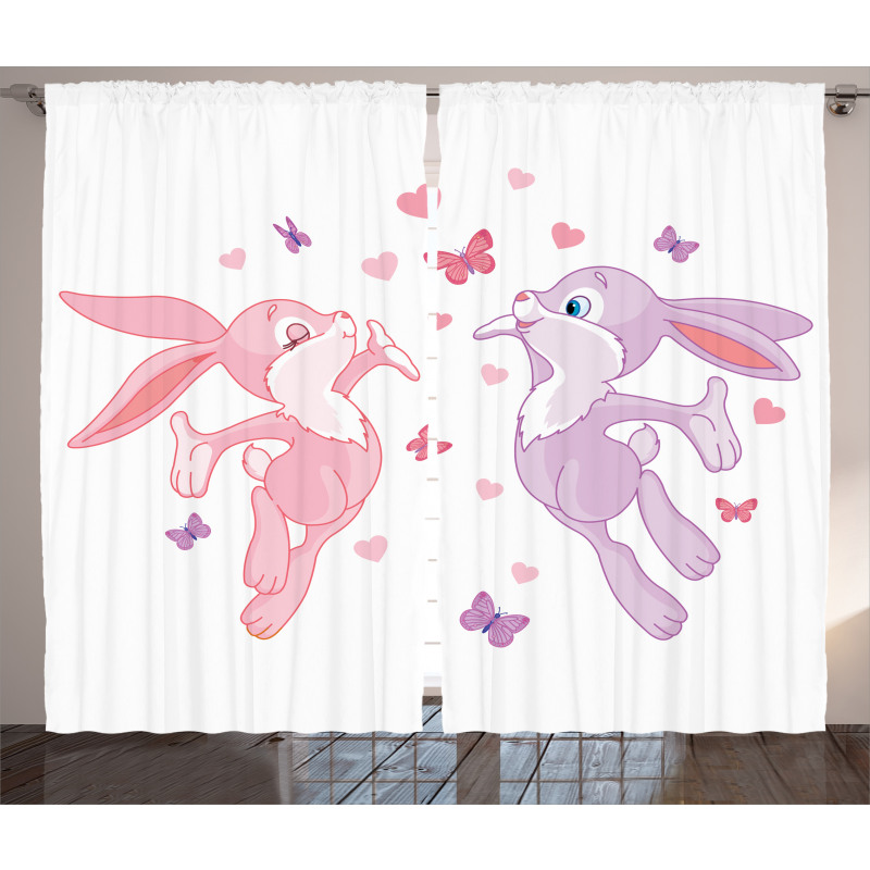 Bunnies Kissing in Air Curtain