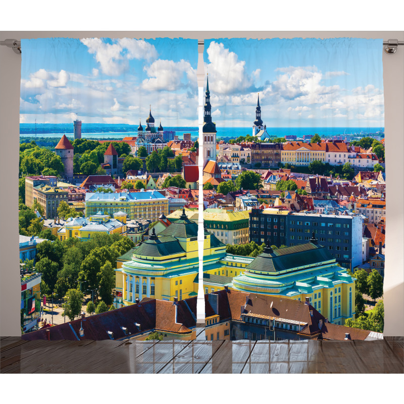 Town Tallinn Estonia Curtain