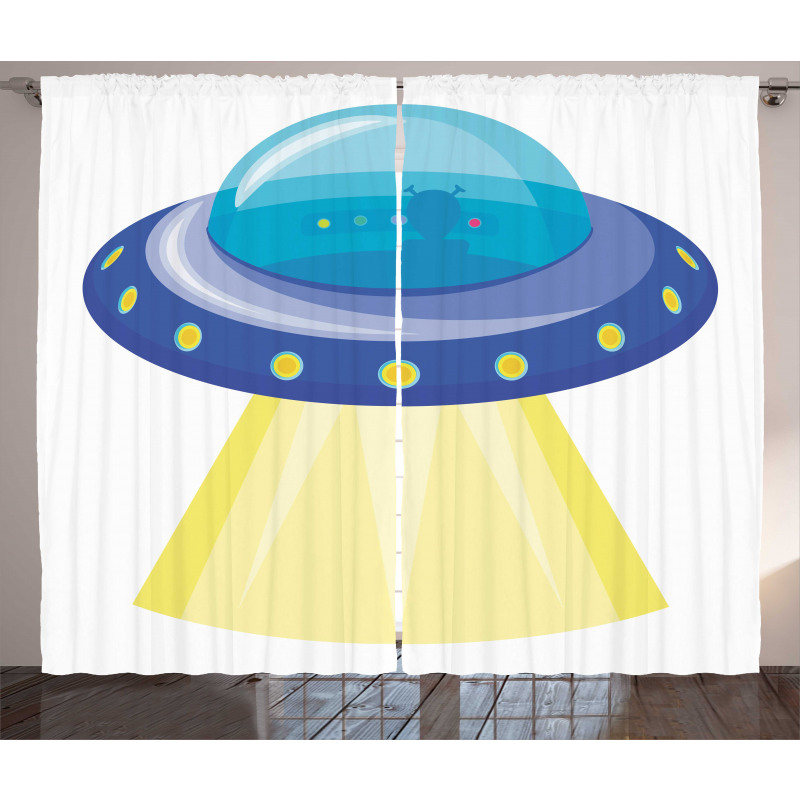 UFO Unknown Flying Object Curtain