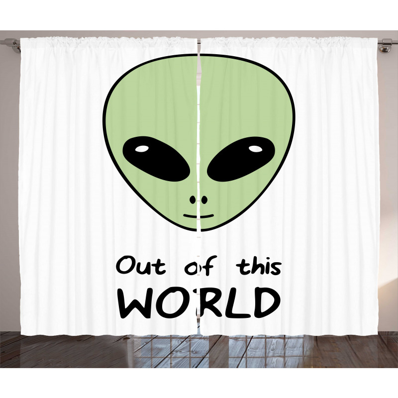 Out of This World UFO Being Curtain