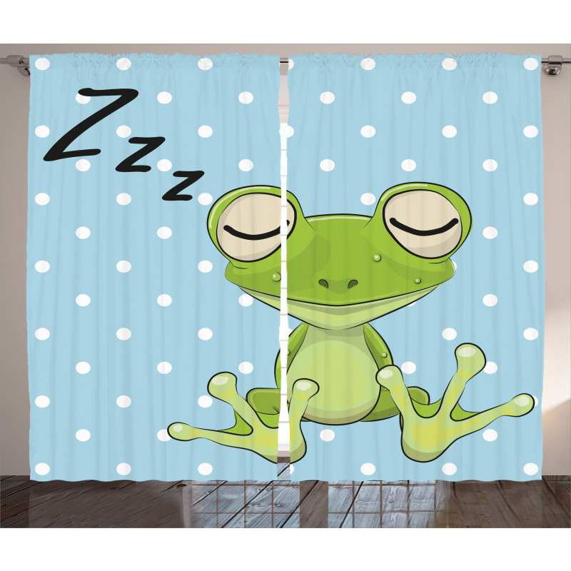 Frog Prince Polka Dots Curtain