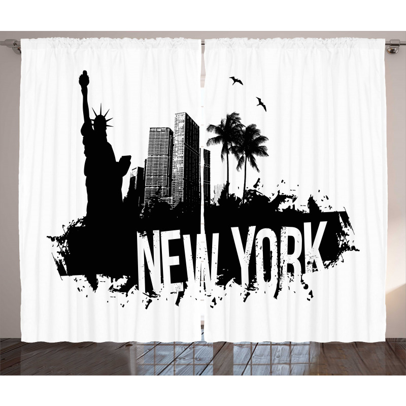 Cool Calligraphic Layout Curtain