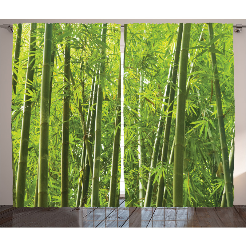 Exotic Tropical Bamboo Curtain