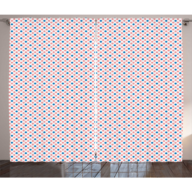 Cheery Polka Dots Graphic Curtain