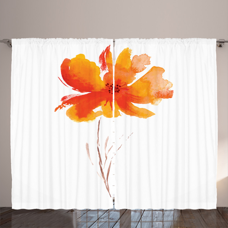 Romantic Poppy Curtain