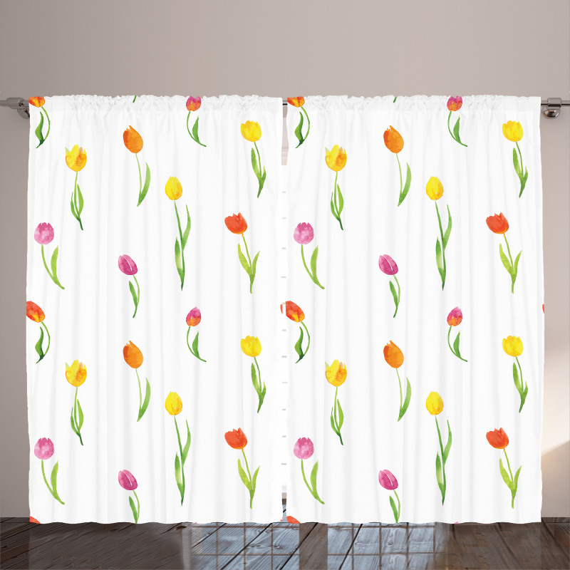 Country Tulips Curtain