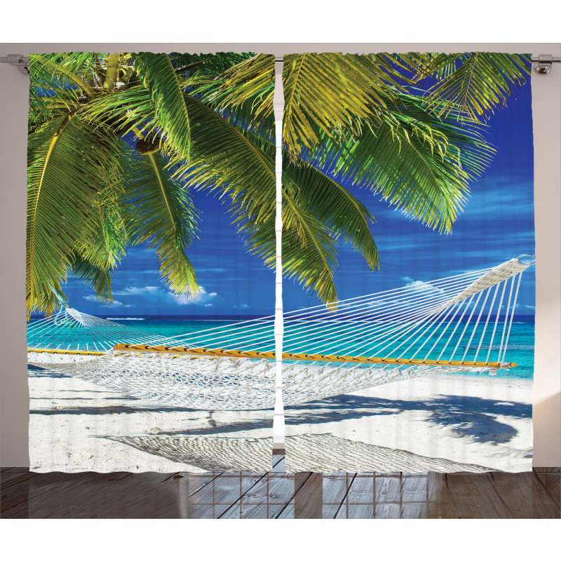 Sandy Palm Coconut Sea Curtain