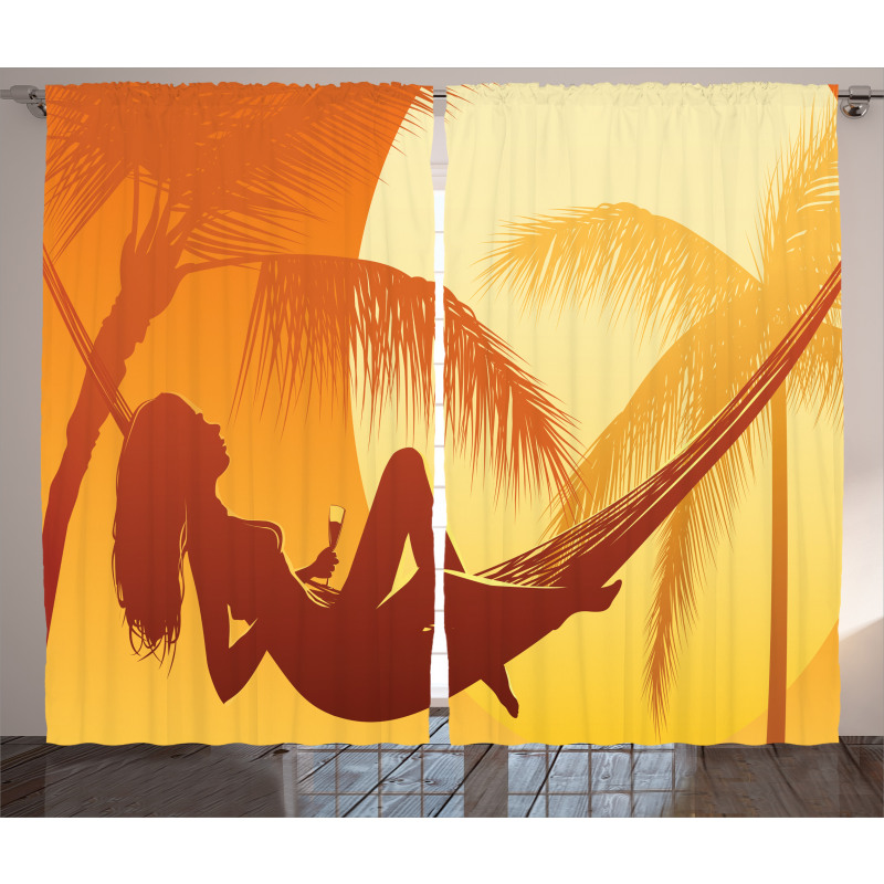 Majestic Sunset View Curtain
