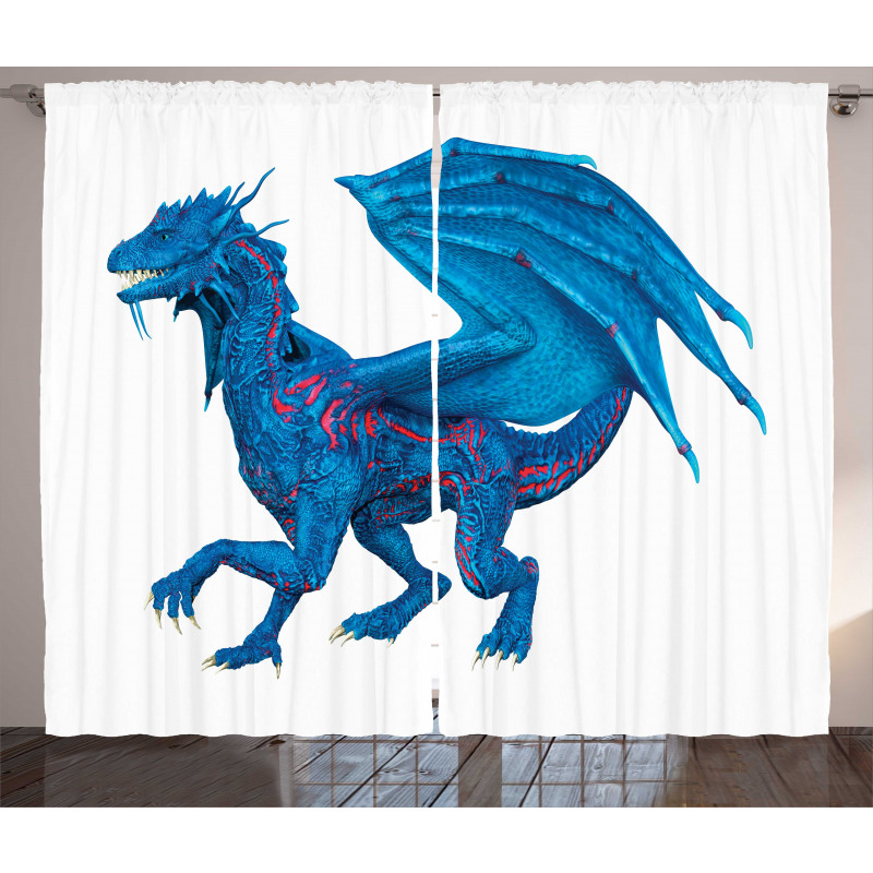 Wild Creature with Wings Curtain