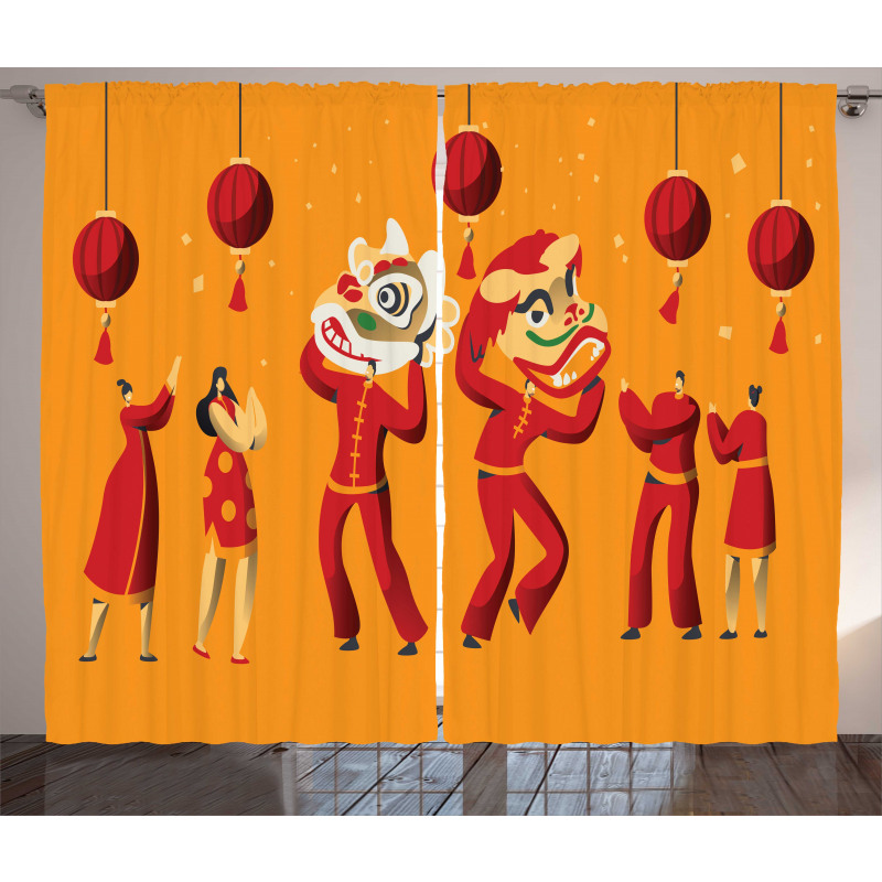 Chinese New Year Celebration Curtain