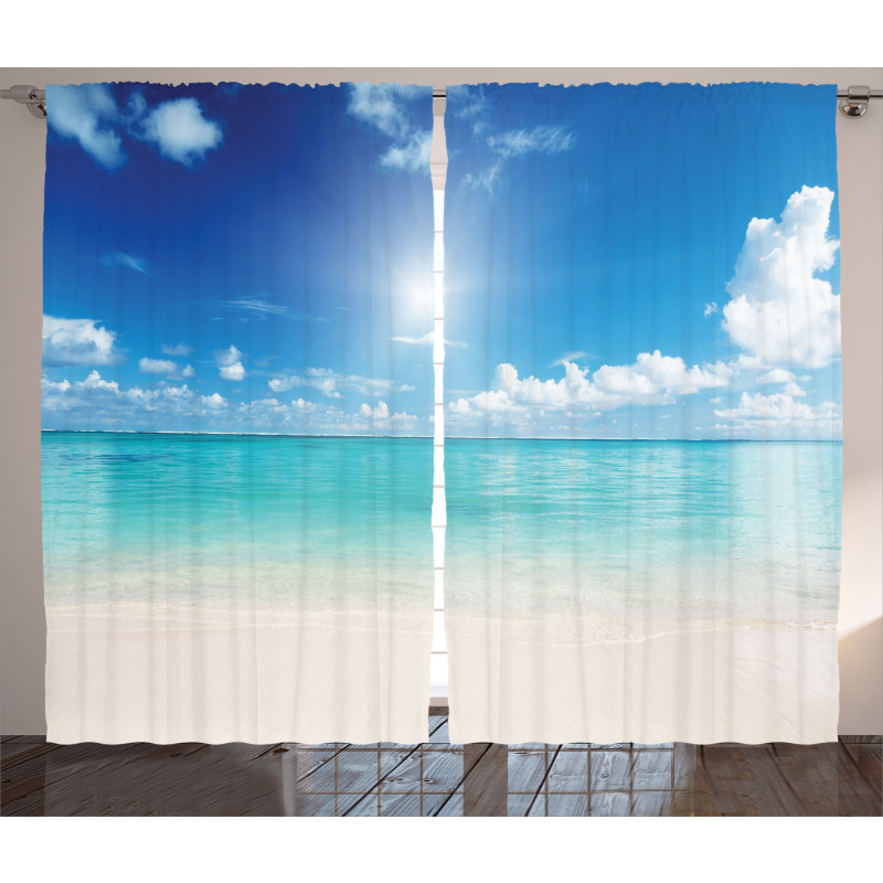 Sky and Tropical Sea Curtain