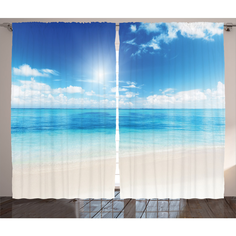 Caribbean Summer Sea Curtain