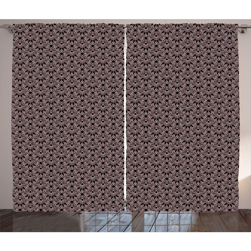 Lace Style Romantic Motifs Curtain