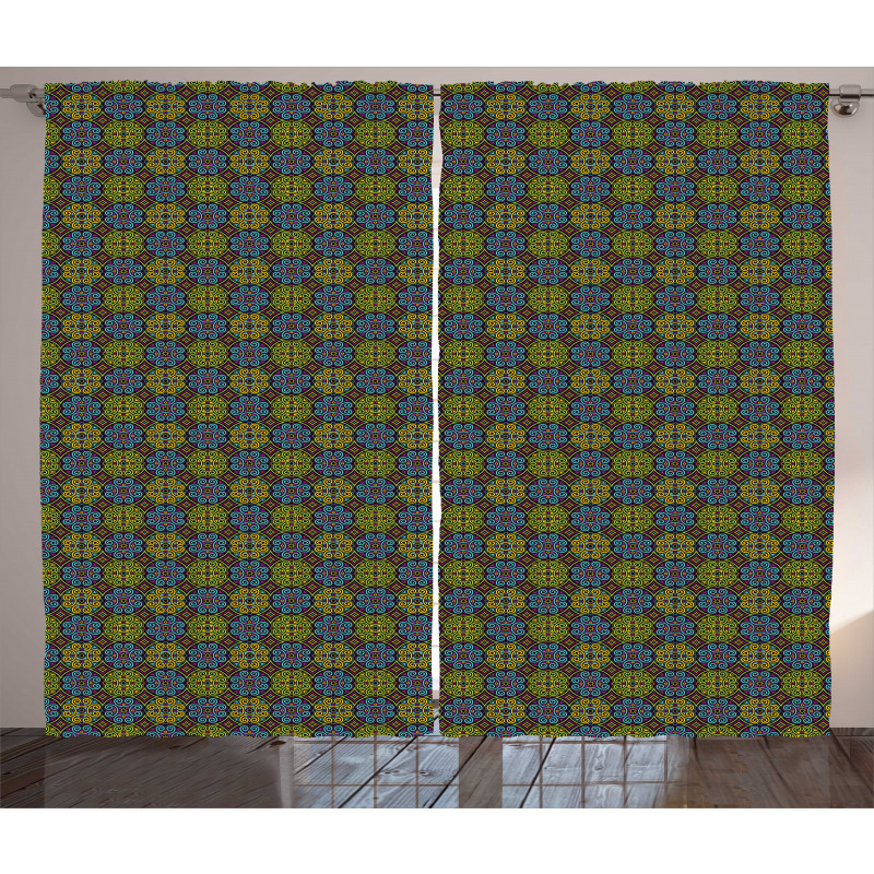 Classic Antique Geometric Curtain