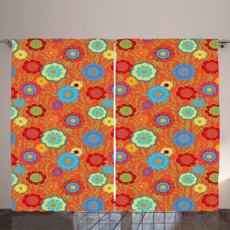 Colorful Abstract Concept Curtain