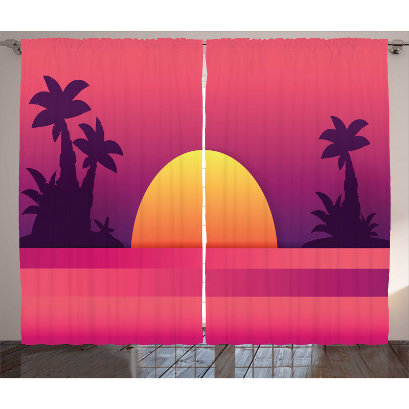 Dramatic and Exotic Scene Curtain