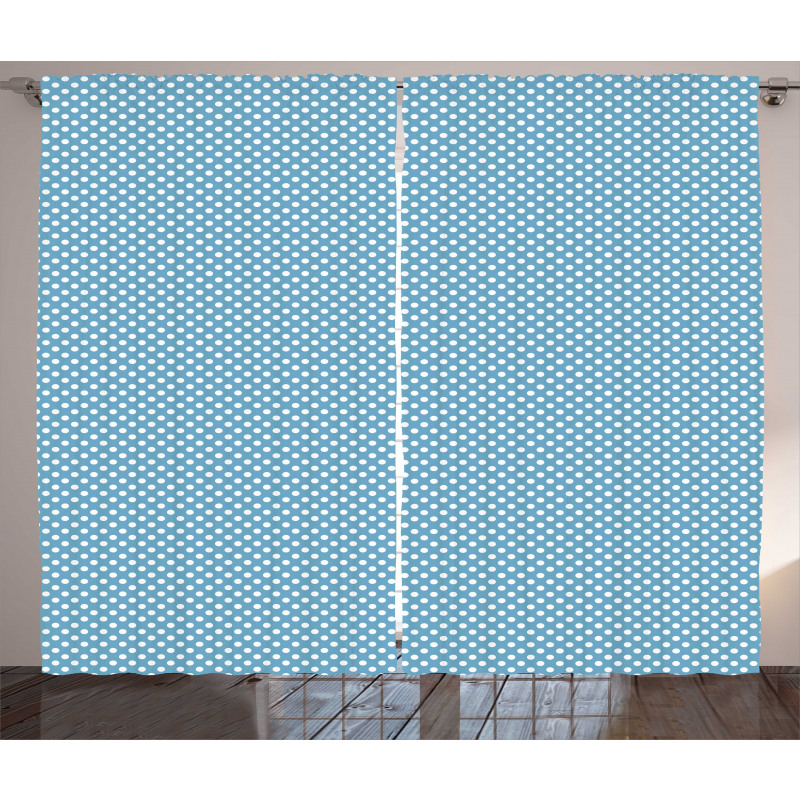 Simple Picnic Theme Dots Curtain