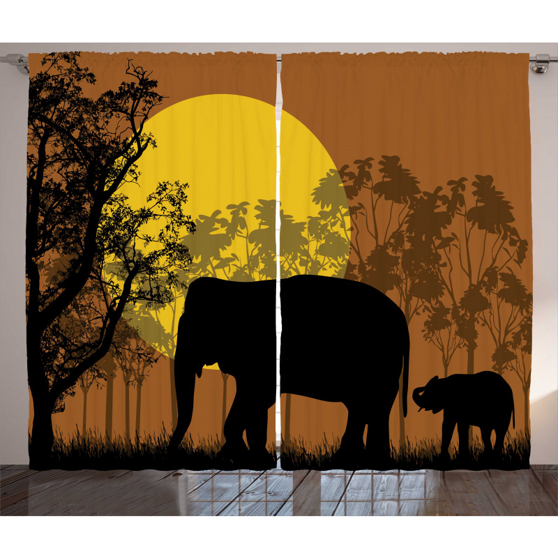 Animals and Trees Curtain