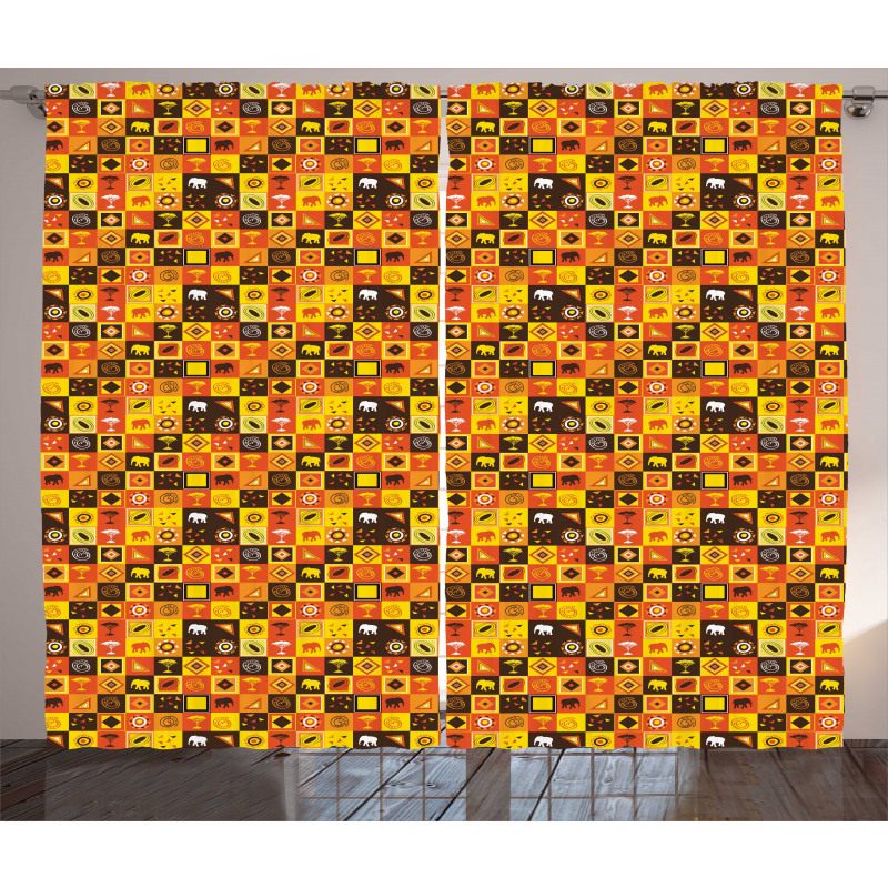 Squares Art Curtain