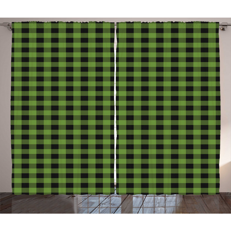 Natural Plaid Inspired Curtain